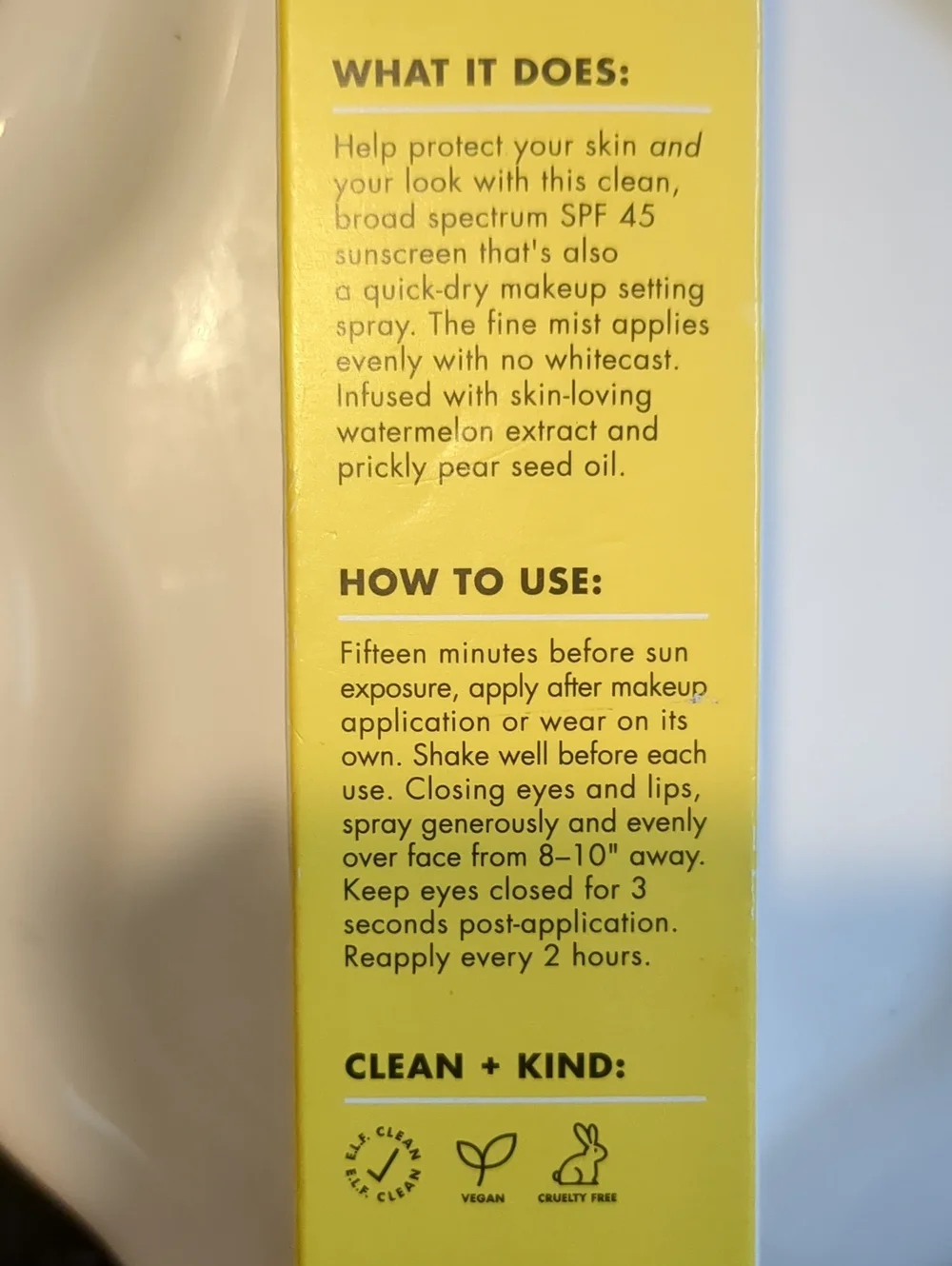Sun Protection + Setting Spray